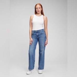 Gap Low Rise Stride Wide Leg Jeans with Washwell 26/2